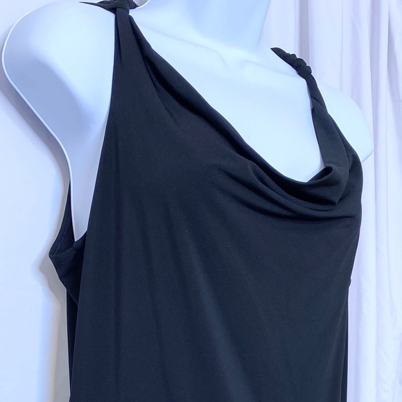 BCBGMaxAzria black ruched dress - Picture 3 of 4